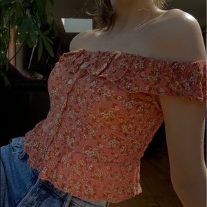 american eagle floral top
